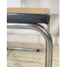 SET 4 SEDIA ACCIAIO CROMATO PAGLIA DI VIENNA DESIGN ANNI 60/70 CHAIR STILE CESCA