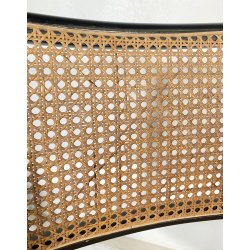 SET 4 SEDIA ACCIAIO CROMATO PAGLIA DI VIENNA DESIGN ANNI 60/70 CHAIR STILE CESCA