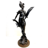 SCULTURA BRONZO Art Nouveau STATUA C. Valton NINFA DIANA FIGURA FEMMINILE '800