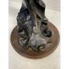 SCULTURA BRONZO Art Nouveau STATUA C. Valton NINFA DIANA FIGURA FEMMINILE '800