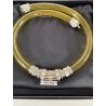 MIU MIU COLLANA RUBBER vintage GOMMA con inserti METALLO ARGENTATO e STRASS