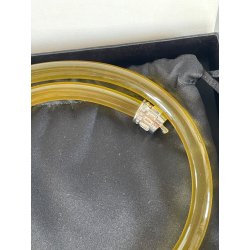 MIU MIU COLLANA RUBBER vintage GOMMA con inserti METALLO ARGENTATO e STRASS