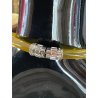 MIU MIU COLLANA RUBBER vintage GOMMA con inserti METALLO ARGENTATO e STRASS