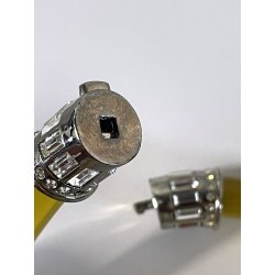 MIU MIU COLLANA RUBBER vintage GOMMA con inserti METALLO ARGENTATO e STRASS