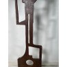 RARA COPPIA SCULTURA Roberto Aloi 1970 FERRO DESIGN ASTATTO OPERA D'ARTE TOTEM