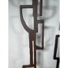 RARA COPPIA SCULTURA Roberto Aloi 1970 FERRO DESIGN ASTATTO OPERA D'ARTE TOTEM