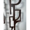 RARA COPPIA SCULTURA Roberto Aloi 1970 FERRO DESIGN ASTATTO OPERA D'ARTE TOTEM