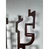 RARA COPPIA SCULTURA Roberto Aloi 1970 FERRO DESIGN ASTATTO OPERA D'ARTE TOTEM