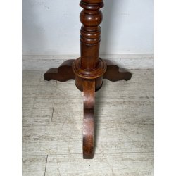 ANTICO APPENDIABITI DA TERRA LEGNO NOCE TORNITO EPOCA 1800 APPENDINO PIANTANA