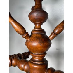 ANTICO APPENDIABITI DA TERRA LEGNO NOCE TORNITO EPOCA 1800 APPENDINO PIANTANA
