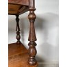 ANTICA COPPIA COMODINO LEGNO NOCE epoca 1800 CASSETTO ANTA RIPIANO ALZATA OLD