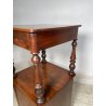 ANTICA COPPIA COMODINO LEGNO NOCE epoca 1800 CASSETTO ANTA RIPIANO ALZATA OLD