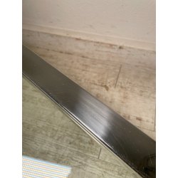GRANDE TAVOLO DA SALOTTO VINTAGE ANNI 70 ACCIAIO VETRO CROMATO TAVOLINO DA FUMO