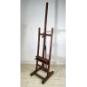 ANTICO CAVALLETTO DA PITTORE LEGNO DI NOCE ORIENTABILE PORTA QUADRO DIPINGERE