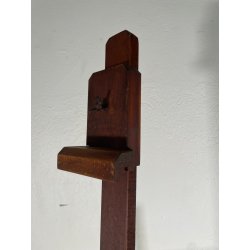 ANTICO CAVALLETTO DA PITTORE LEGNO DI NOCE ORIENTABILE PORTA QUADRO DIPINGERE