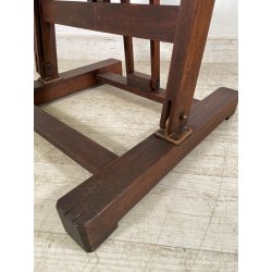 ANTICO CAVALLETTO DA PITTORE LEGNO DI NOCE ORIENTABILE PORTA QUADRO DIPINGERE