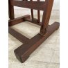 ANTICO CAVALLETTO DA PITTORE LEGNO DI NOCE ORIENTABILE PORTA QUADRO DIPINGERE
