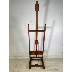 ANTICO CAVALLETTO DA PITTORE LEGNO DI NOCE ORIENTABILE PORTA QUADRO DIPINGERE