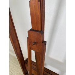 ANTICO CAVALLETTO DA PITTORE LEGNO DI NOCE ORIENTABILE PORTA QUADRO DIPINGERE