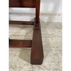 ANTICO CAVALLETTO DA PITTORE LEGNO DI NOCE ORIENTABILE PORTA QUADRO DIPINGERE