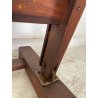 ANTICO CAVALLETTO DA PITTORE LEGNO DI NOCE ORIENTABILE PORTA QUADRO DIPINGERE
