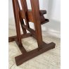 ANTICO CAVALLETTO DA PITTORE LEGNO DI NOCE ORIENTABILE PORTA QUADRO DIPINGERE