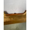 ANTICA SPECCHIERA VASSOIO CORNICE DORATA 1800 SPECCHIO LEGNO FOGLIA ORO DECORO