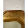 ANTICA SPECCHIERA VASSOIO CORNICE DORATA 1800 SPECCHIO LEGNO FOGLIA ORO DECORO