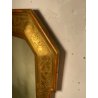ANTICA SPECCHIERA VASSOIO CORNICE DORATA 1800 SPECCHIO LEGNO FOGLIA ORO DECORO