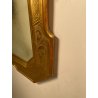 ANTICA SPECCHIERA VASSOIO CORNICE DORATA 1800 SPECCHIO LEGNO FOGLIA ORO DECORO