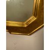 ANTICA SPECCHIERA VASSOIO CORNICE DORATA 1800 SPECCHIO LEGNO FOGLIA ORO DECORO