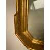 ANTICA SPECCHIERA VASSOIO CORNICE DORATA 1800 SPECCHIO LEGNO FOGLIA ORO DECORO