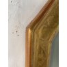 ANTICA SPECCHIERA VASSOIO CORNICE DORATA 1800 SPECCHIO LEGNO FOGLIA ORO DECORO