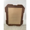 ANTICA SPECCHIERA VASSOIO CORNICE DORATA 1800 SPECCHIO LEGNO FOGLIA ORO DECORO