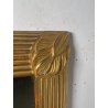 ANTICA GRANDE SPECCHIERA VASSOIO CORNICE DORATA 1700 SPECCHIO LEGNO FOGLIA ORO