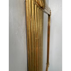 ANTICA GRANDE SPECCHIERA VASSOIO CORNICE DORATA 1700 SPECCHIO LEGNO FOGLIA ORO