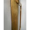 ANTICA GRANDE SPECCHIERA VASSOIO CORNICE DORATA 1700 SPECCHIO LEGNO FOGLIA ORO