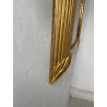ANTICA GRANDE SPECCHIERA VASSOIO CORNICE DORATA 1700 SPECCHIO LEGNO FOGLIA ORO