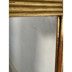 ANTICA GRANDE SPECCHIERA VASSOIO CORNICE DORATA 1700 SPECCHIO LEGNO FOGLIA ORO
