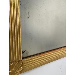 ANTICA GRANDE SPECCHIERA VASSOIO CORNICE DORATA 1700 SPECCHIO LEGNO FOGLIA ORO