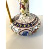 BROCCA VERSATOIO CERAMICA LUSTRO PERUGIA Gualdo Tadino DECORO FIGURE DAMA 35cm/h