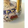 BROCCA VERSATOIO CERAMICA LUSTRO PERUGIA Gualdo Tadino DECORO FIGURE DAMA 35cm/h