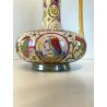 BROCCA VERSATOIO CERAMICA LUSTRO PERUGIA Gualdo Tadino DECORO FIGURE DAMA 35cm/h
