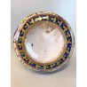 BROCCA VERSATOIO CERAMICA LUSTRO PERUGIA Gualdo Tadino DECORO FIGURE DAMA 35cm/h