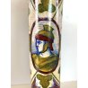 BROCCA VERSATOIO CERAMICA LUSTRO PERUGIA Gualdo Tadino DECORO FIGURE DAMA 35cm/h