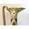 BROCCA VERSATOIO CERAMICA LUSTRO PERUGIA Gualdo Tadino DECORO FIGURE DAMA 35cm/h