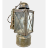 ANTICA LANTERNA MILITARE TEDESCA  WW2 METALLO ELETTRIFICATA LAMPADA VINTAGE