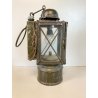 ANTICA LANTERNA MILITARE TEDESCA  WW2 METALLO ELETTRIFICATA LAMPADA VINTAGE