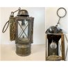ANTICA LANTERNA MILITARE TEDESCA  WW2 METALLO ELETTRIFICATA LAMPADA VINTAGE