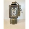 ANTICA LANTERNA MILITARE TEDESCA  WW2 METALLO ELETTRIFICATA LAMPADA VINTAGE